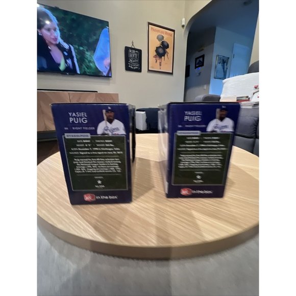 Yasiel Puig 2015 Los Angeles Dodgers Bobblehead SGA #66 NIB - Picture 7 of 15